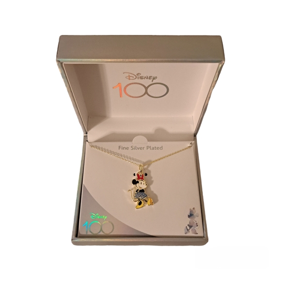 Disney Fine Silver Plated Minnie Mouse Necklace - Picture 2 of 3